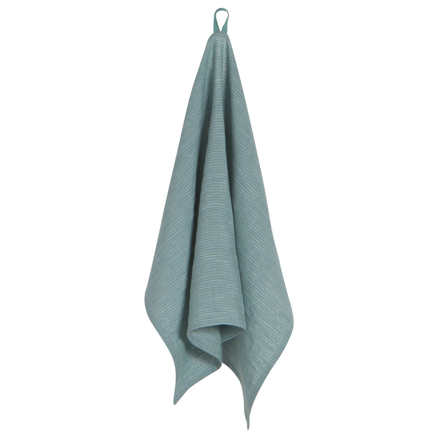 Lagoon Pinstripe Linen Dishtowel