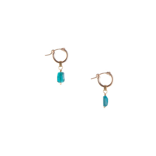 Nahla Hoop Earrings | Apatite