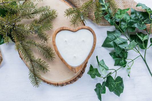 Heart-Shaped Soy Wax Candle