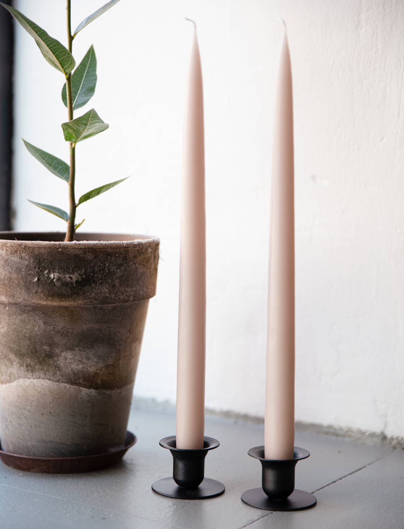 Flax Danish Taper Candle | 10"