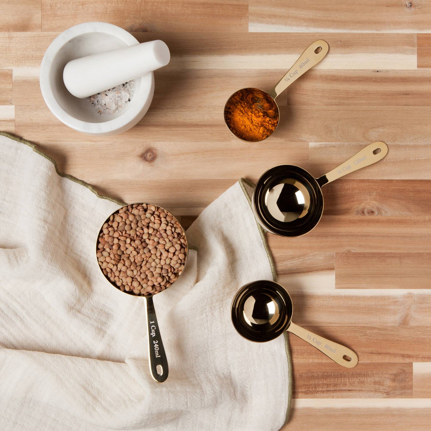 Gold Measuring Cups