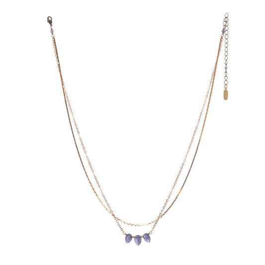 Shyla Necklace: Iolite