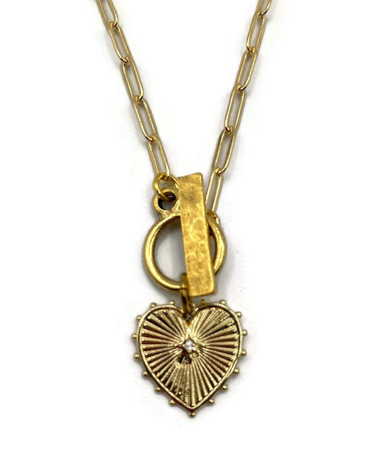 Queen of Hearts Toggle Necklace