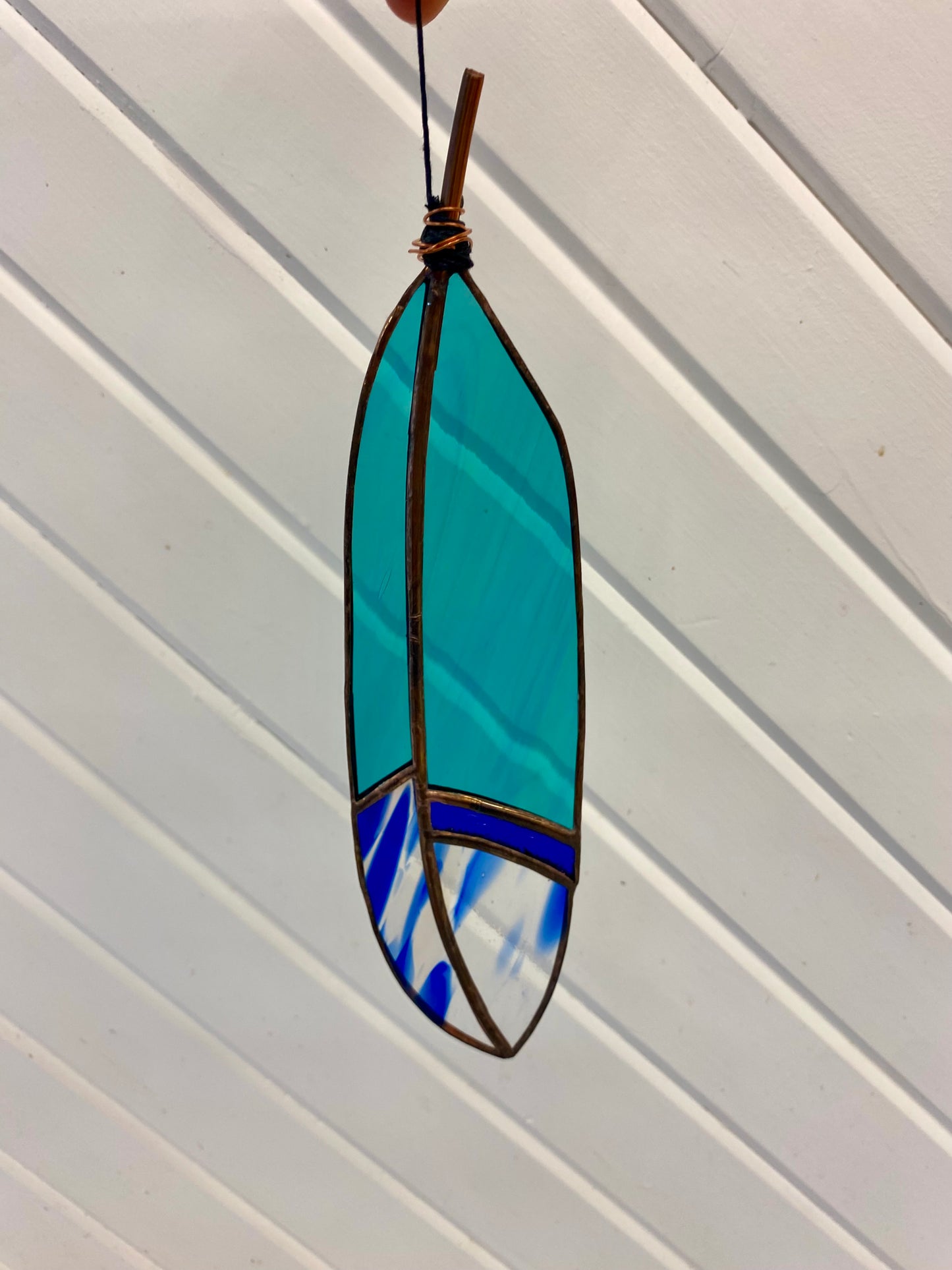 Stained Glass Feather