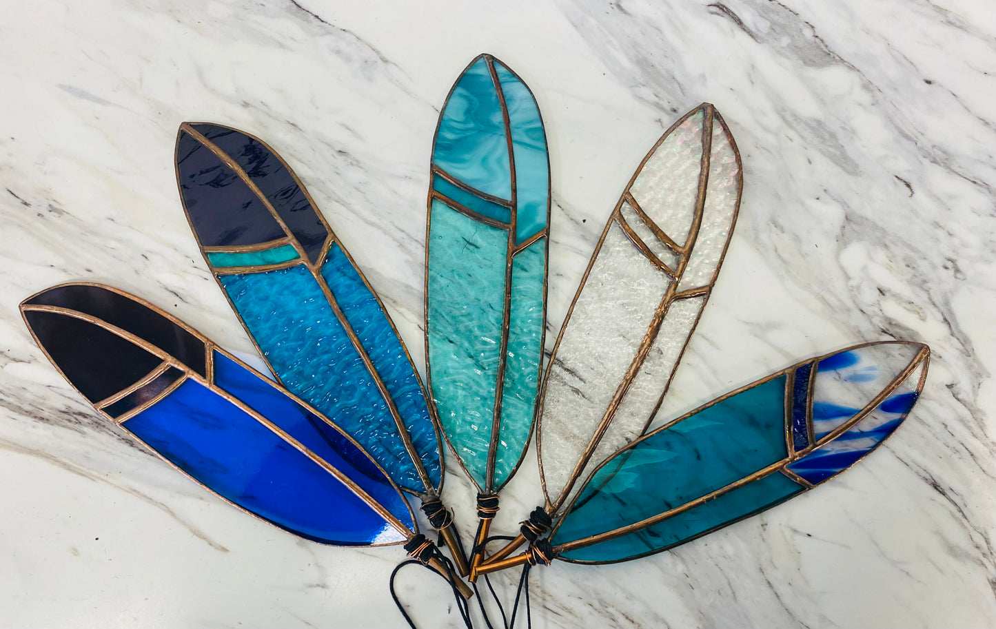 Stained Glass Feather