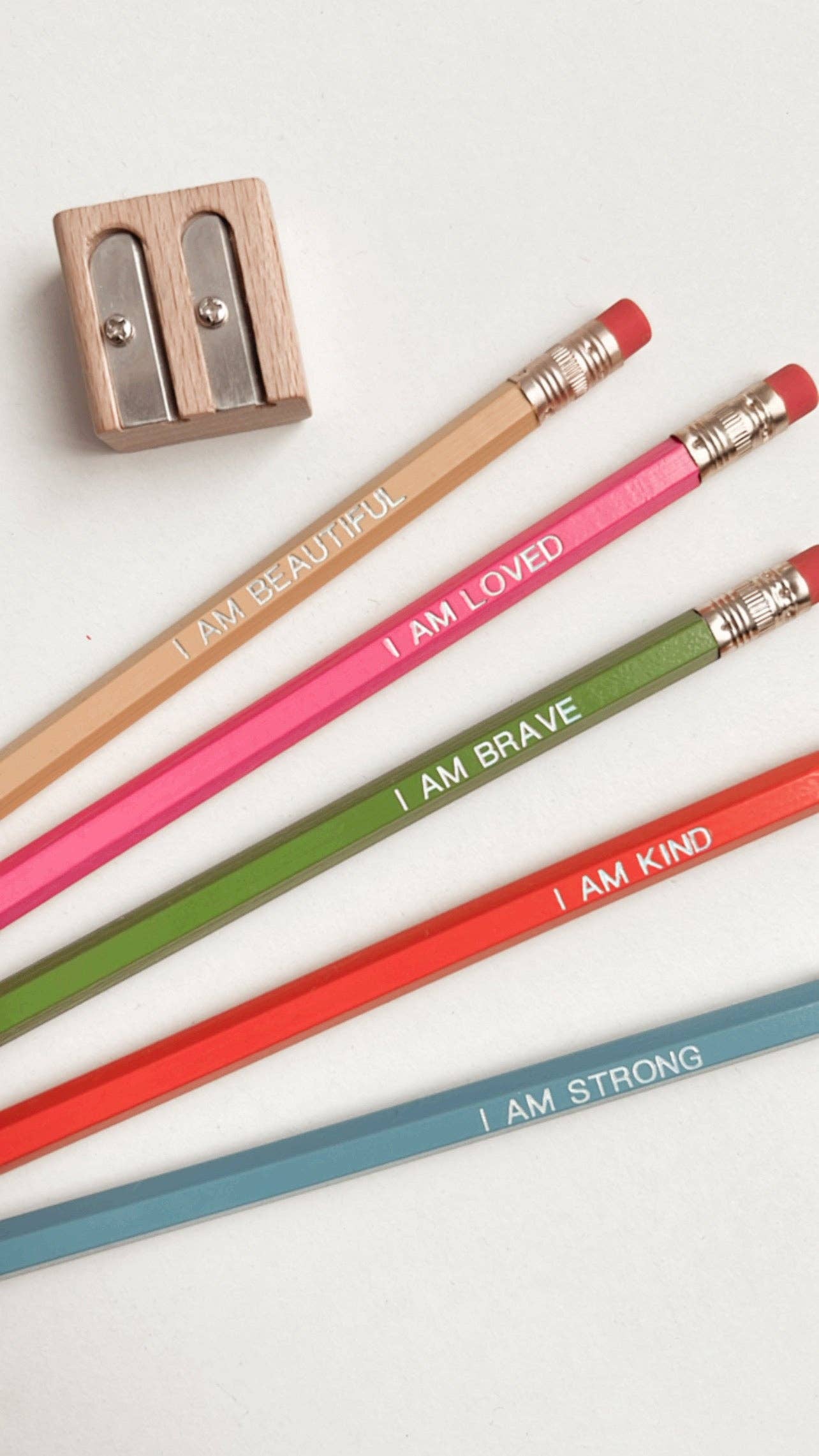 Self love affirmation pencils