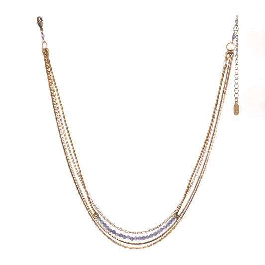 Odina Necklace: Iolite