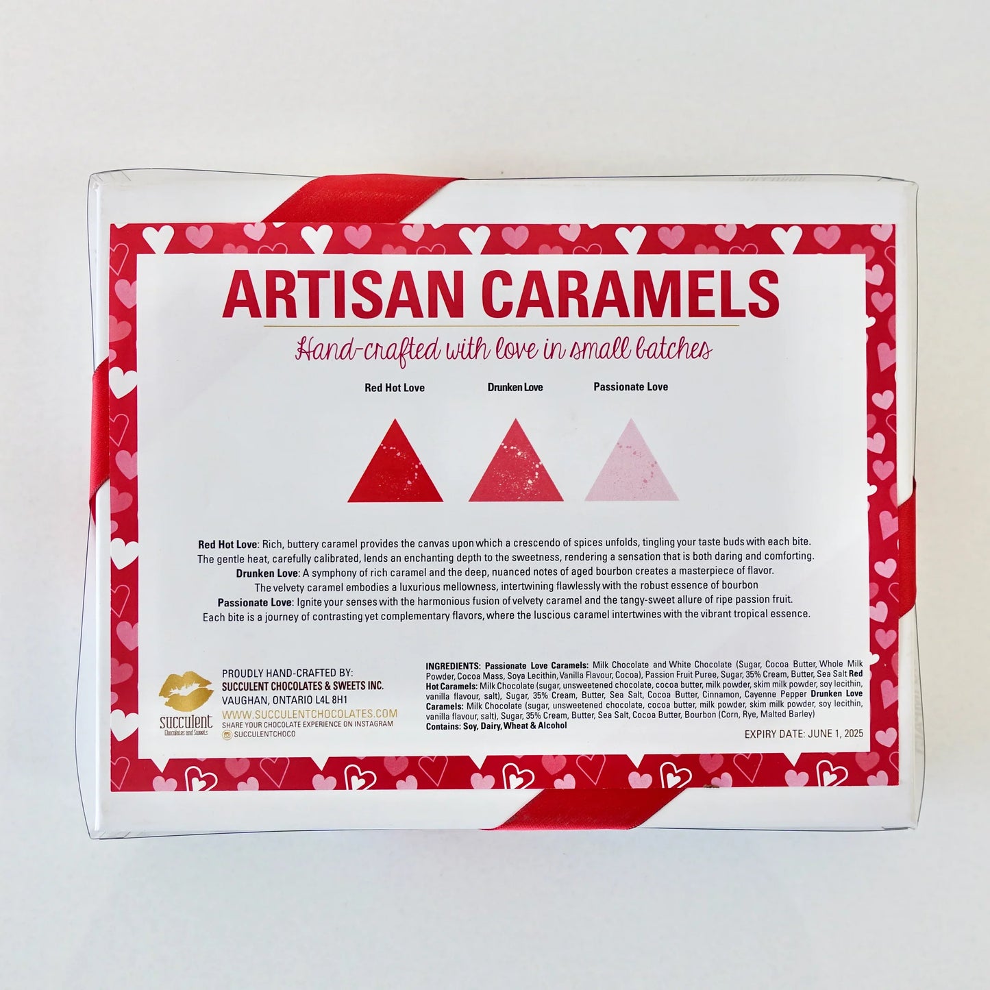 Box of 12 Valentine's Carmels * COMING SOON*