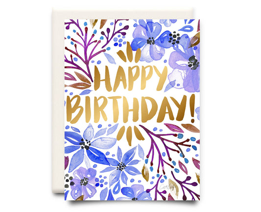 Lilac Birthday Card