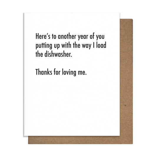 Dishwasher - Anniversary Card