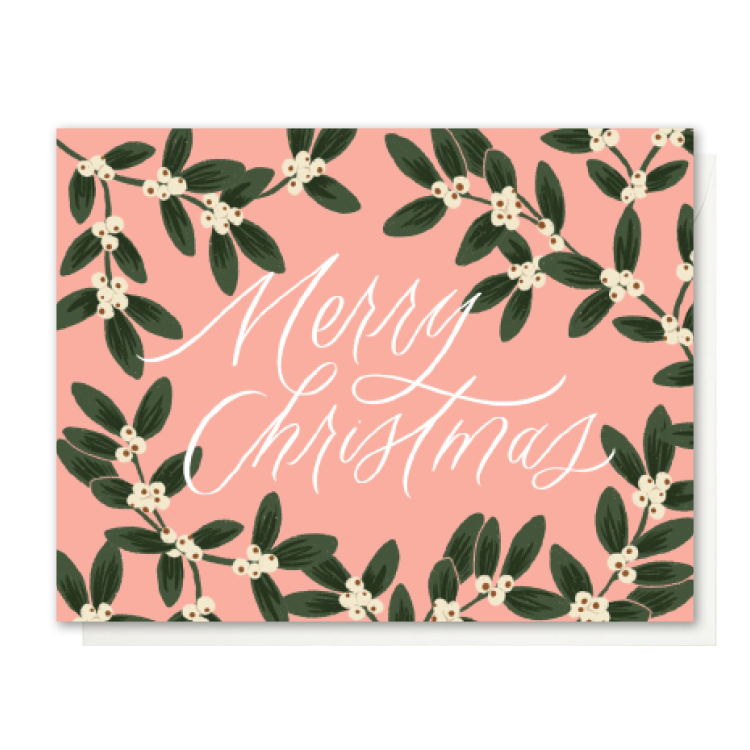 Holly Christmas Card