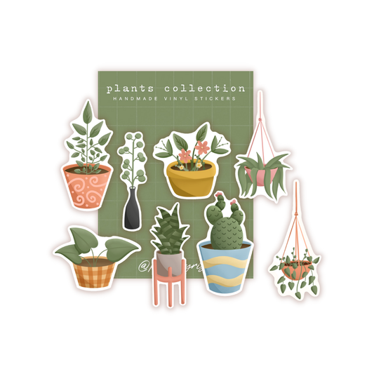 Potted Plants Vinyl Sticker Pack